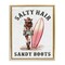 Stupell Industries Salty Hair & Sandy Boots Floater Framed Canvas Wall Art Design by Lettered and Lined